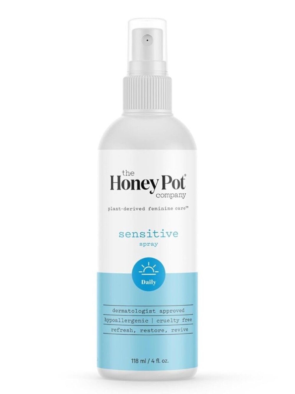 The Honey Pot Co - Refreshing, Restorative Panty and Body Deodorant Spray - 4 oz
